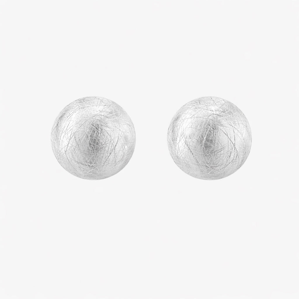 ISEO sterling silver dome earrings - Ameza