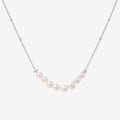 MINA sterling silver pearl necklace - Ameza