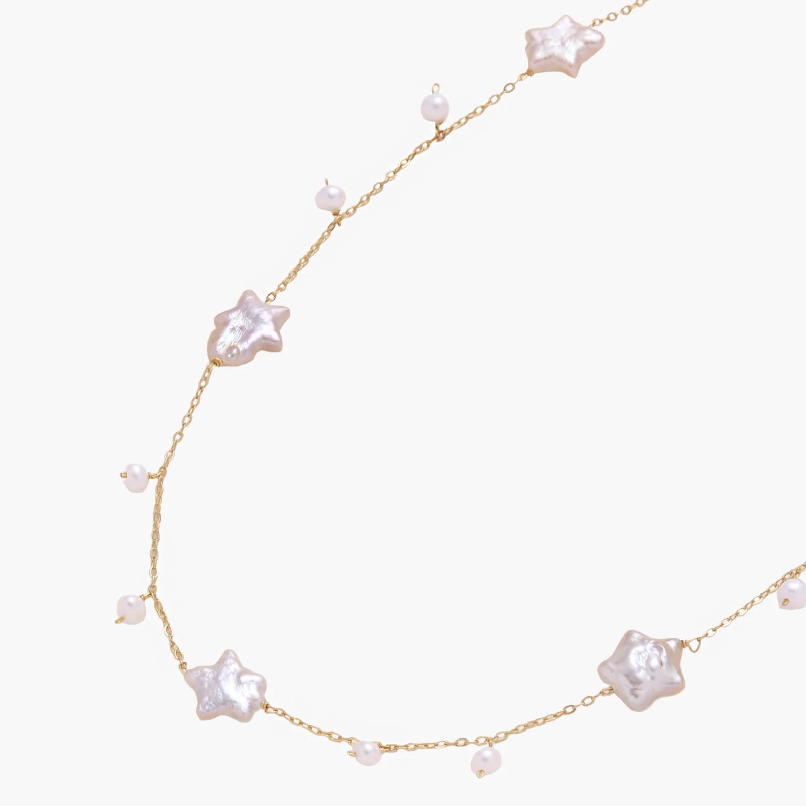 SAE celestial pearl star necklace - Ameza