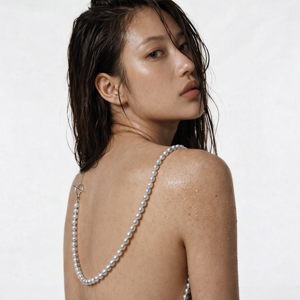 SORI sterling silver statement necklace - Ameza